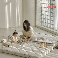 [올플로어] 천연소재 유아용 저상형 매트리스 GREEN-01, 중간 단단함, 15cm