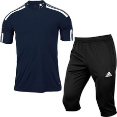 아디다스 반팔티 7부 반바지 반팔 티셔츠 운동복 세트 남여공용 트레이닝복 + ALS 마스크