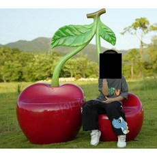 놀이터 의자 과일 정원 유리 카페 포토존 공원 유치원 소파, B (옵션사진참조), 1개