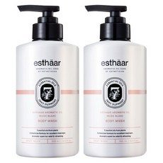 에스따르 아로마틱 오일 케어 머스크 블랑 바디워시 아로마 퍼퓸향, 2개, 500ml