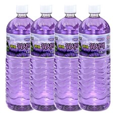 산도깨비 자동차용 에탄올 라벤더향 워셔액 1.8L X 4개
