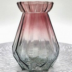 GB가빈몰 북유럽식 크리스탈 화병 레드그레이 꽃병 조화화병 인테리어화병