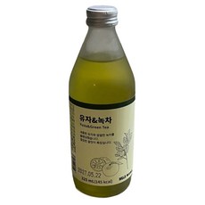 MUJI 무인양품 유자&녹차 음료수, 3개, 325ml