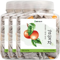 이너블릭 감잎차 1500만 티백 판매 돌파 PLA 친환경 필터, 3박스, 1g, 100개입