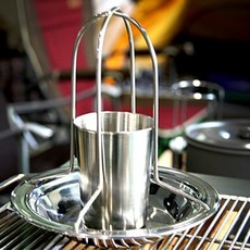 요리 맥주 캠핑 1박2일 신형 비어 치킨 로스터+컵세트, 기본, 1개