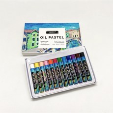 LANPO 藍珀油畫棒12色套裝，色彩鮮明、質地柔滑，輕鬆創作油畫效果, 1套, 1組