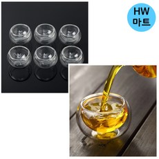 집들이 선물 내열 유리 예쁜 찻잔 유리잔 세트 6개 50ml