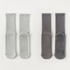 NICO FUN 愛定做 2雙 瑜伽襪 馬卡龍 短筒襪 皮拉提斯 室內止滑襪 空中瑜伽襪 運動襪(23.5-25.5)