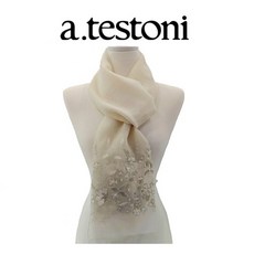 아테스토니 AT 메리유 비즈 울실크 혼방 스카프(LSATS50593IV)