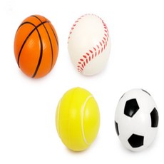 말랑말랑스펀지공 디자인랜덤 낱개 1개 장난감공