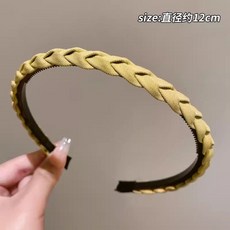 洗臉髮箍 髮夾 頭飾 黑色, 1個, 簡約髮箍 綠色 1個裝