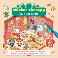 (英文圖書)Sticker Therapy: Cozy Creations: Create Your Own Mini Worlds by Building 6 Stick... 平裝版, Sparkpool, 英文, 平裝本