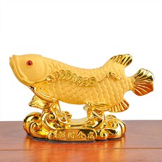 招財金龍魚汽車內車內車載樹脂擺件, 1件, 招財金龍魚:如圖所示