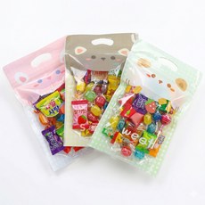 선물 포장봉투 구디백 답례품 포장 지퍼백 대형, 50개, 스위트