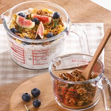 1+1 네오플램 내열유리 계량컵 눈금 비이커 250ml+500ml, 2개