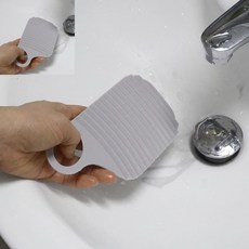 손빨래 빨래판 빨래판 여행 손세탁 휴대용 미니, 02_그레이