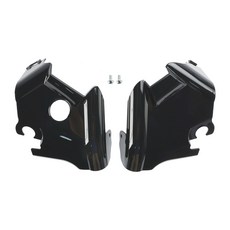 Yamaha XVS400 XVS650 Drag Star V-Star 650 97-03專用前叉線路保護外蓋 提升外觀質感, 黑色, 1個