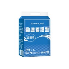 勤達看護墊 L號 60x75cm 超吸收, 1個, 20片