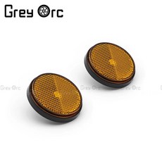 오토바이 머드 가드 슈퍼 리어 펜더 커버 라이센스 플레이트 브래킷, 기본, 1개, 4. Round Reflective