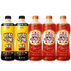 팔도 1.5L 비락 수정과 3개 + 식혜 제로 2개 총 5패트 전통 음료