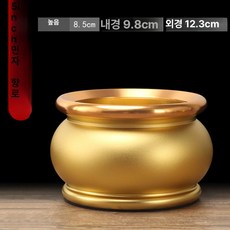 전자 향로 전기 제사용품 조형물 장식 불교 촛대 양초 램프 제사세트 무광 합금 불당, 1개, 기본 색상