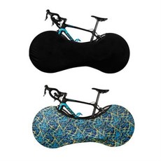 노아루 고탄성 간편 자전거 실내보관 휠커버, 자전거커버 자전거보관 실내보관 덮개 휠커버 보호, 자전거커버 블랙 _WZ류MRK, 블랙, 1개