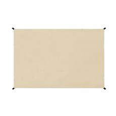 탑랜더 4개의 매달린 지점 대형 렉타 캠핑 방수 타프, 연한 카키, 천 타프만