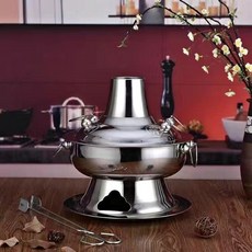 加厚炭電雙用老北京涮肉火鍋, 本色,28cm木炭款, 1個