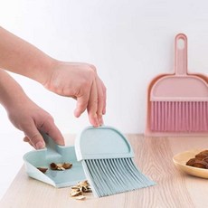 미니 쓰레받기세트 2종 청소솔 빗자루 청소도구, 1-미니빗자루-블루