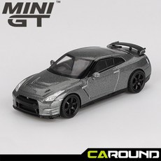 국내바로발송 미니지티 1089 닛산 GT-R 2013 - 다크 메탈 그레이 1:64 우핸들, 단일, 1개