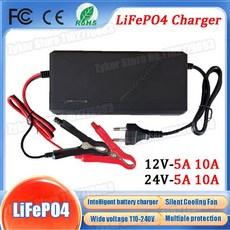 12V V 5A 10A Lifepo4 충전기 110-0V 14.6V 29.2V 4S 8S 리튬 철 인산염 배터리 팩용 고전력 LiFePO4, [02] 5A, [01] V 8S 29.2V-EU