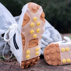 낙상방지 신발 커버 아이젠 아웃도어 등산장비 등산화 미끄럼방지 eun*1232JC, 투명_L