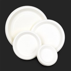 다미겨미 식물성 종이접시 10P 여행용접시, 10cm