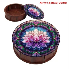 성인용 꽃 예술 단어 다이아몬드 페인팅 - 조합 문자 풀 모자이크 키트 DIY 추상 벽 장식, 01 Round 20X20CM, 02 FDX4967