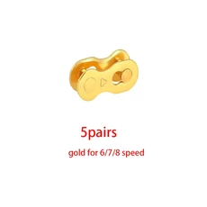자전거 체인 링크 커넥터 조인트 매직 버튼 사이클링 골드 스피드 산악 용 빠른 마스터 1/6/7/8/9/10/11/1, 05 6 7 8 speed 5 pairsG