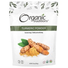 오가닉 트레디션 Organic Traditions 강황 분말 454g16oz125404원산지:기타, 453 g, 1개, 454g