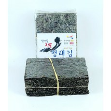 굽지않고 바로먹는 화입 청태김 (파래함량70%) 섬마을진도 구운듯 바삭한 화입청태김 100매, 1개, 280g