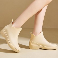 숏부츠 PVC 레인부츠 장마철 커브 여성 미끄럼방지 발목 심플 장화 방수신발