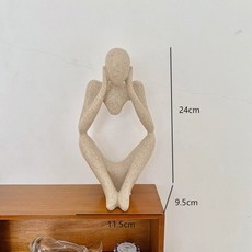 FL 추상 인물 모던한 인테리어 오브제 미니멀한 거실 장식품 창의적 홈데코 스타일 독특한 디자인, 대형 집중