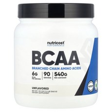 뉴트리코스트 Nutricost Performance BCAA Unflavored 1.2 lb 540 g, 1개, 540g