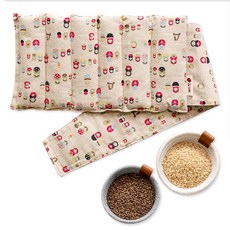 REDBEAN 현미 손목 발목 찜질팩 러시아인형, 1개