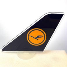 Lufthansa 飛機尾翼 模型 12x16cm, 1個