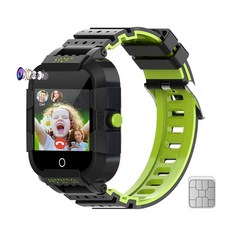 유심 카드를 사용하는 Wonlex 4G GPS 스마트 워치 1 4인치 터치스크린 스마트 워치 화상 통화 / 음성 채팅 / 카메라 / 음악 / 알람 / SOS / 페도미터, Black