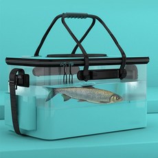 도원피싱 접이식 투명 밑밥통 살림통 EVA 물고기보관 30L