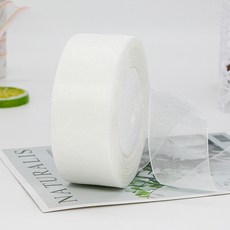 오간디 리본 쉬폰 리본끈 40mm 45m, 1001#화이트