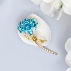 어버이날 선물 24k 골드 도금 금카네이션 꽃다발 무드등 가정의달, 블루, 1개