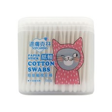 適膚克林 紙軸棉棒, 1個, 粗/200入