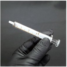 (TOP) 루어팁 유리주사기(Luer Tip) 3ml/cc (눈금단위0.1cc), 1개