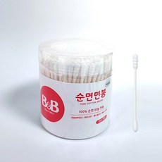 비앤비 원형 순면 유아 면봉, 200개입, 1개