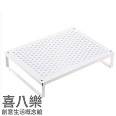 電磁爐氣炸鍋置物架/瓦斯爐置物架【台灣現貨】多功能廚房收納層架，穩固耐用，節省空間, 1入,優雅白, 優雅白